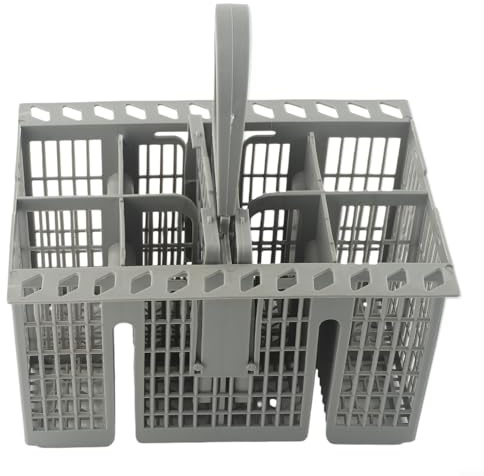 Jonikuper Gray Plastic Cutlery Basket C00257140, for Bauknecht, for Hotpoint, Dishwashers Detachable Round Handle Replacement Part