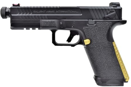 Cyma CM135 SAI Advanced AEP Airsoft Pistole Komplettset Schwarz Gold <0,5 Joule Softair elektrisch inkl. Akku und Ladegerät