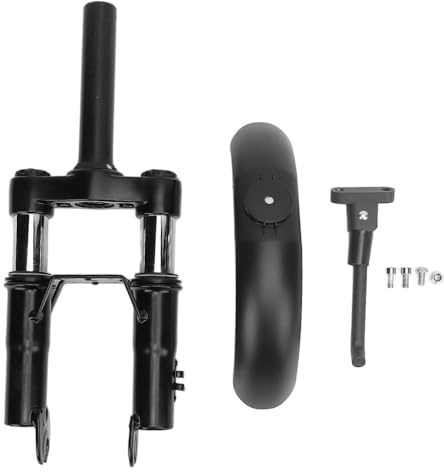 MechKit Kit de Fourche de Suspension Avant de Scooter Électrique pour Xiaomi M365/M365 Pro/M365 Pro 2/1S, Fourche Avant de Amortisseur de Trottinette Électrique avec Garde-Boue et Support de Pied