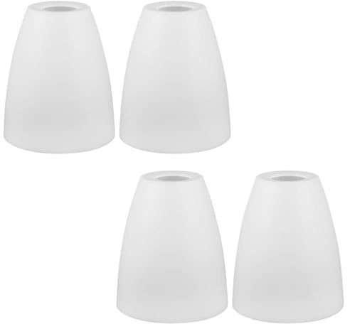 Decache 4 Pièces Abat-jour en Plastique Blancs Abat-jour à Tête Plate Remplacement Abat-jour Cylindrique Rustique Abat-jour Simple pour Lampe de Bureau (weiße Farbe, 30mm)