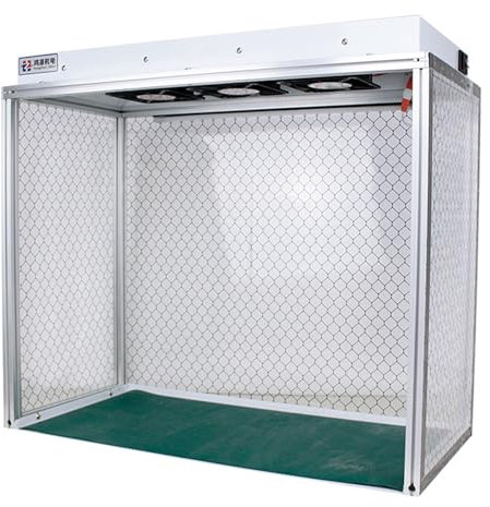 Laminar Flow Hood, Vertical Air Flow Clean Bench with HEPA Filter and 3 Fans, Dust-Free Workstation for LCD Screen Repair