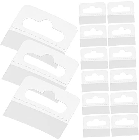 Alipis Lot De 200 Crochets Adhésifs En Pvc Transparents Auto-adhésifs Pour Étiquettes Suspendre, Dimensions 45x35 Mm, Pattes Suspendre Pour Présentoirs De Vente Au Détail Et Panneaux Perforés