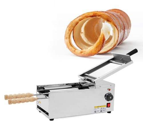 Machine multifonction à rouleau à cake pop et beignet, rouleau de cheminée et four à pain pour boulangeries professionnelles, restaurants et snack-bars