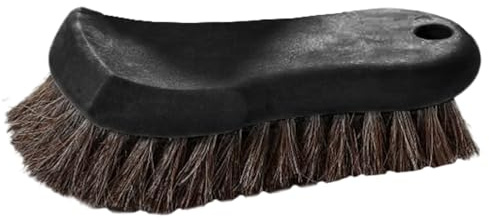 Pferdeshaardetails Pinsel - Weiche Borderleder -Reinigungsbürste Set, natürliche Rosshaarpinsel | Multifunktionales Auto -Detail -Werkzeuge für Turnschuhe, Innenautositze, Ledersofa, Polsterpflege