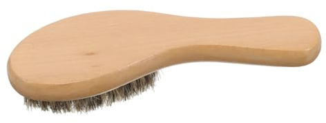 YARNOW Bent Handle Shoe Brush with Natural Bristle and Wood for Dirt and Stain Removal, Shoe Brush for Home Cleaning and Preserving Neatness and Beauty