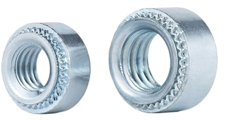 Dadi autobloccanti CLS-M2 M2.5 M3 M4 M5 M6 M8 M10 Dado a pressare Dado a rivettatura a pressione in acciaio al carbonio Dado a pressione Dadi a spina(S-M6-2(10pcs))