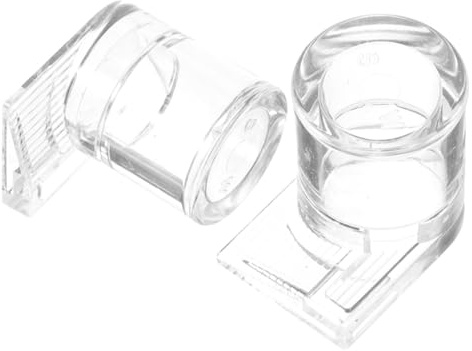 POPETPOP 2 Stück Kleiner Wassernapf aus Transparentem Acryl für Ameisen und Reptilien Pflegeleichter Futternapf mit Sichtfenster für Geckos und Bartagamen Terrarien Zubehör