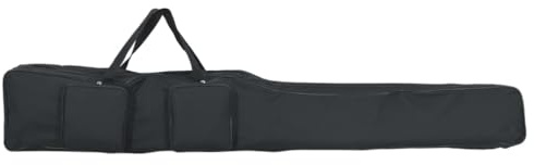 Generico Borsa per Canna da Pesca Nera 160 cm in Tessuto Oxford,Custodie e Borse per canne da Pesca