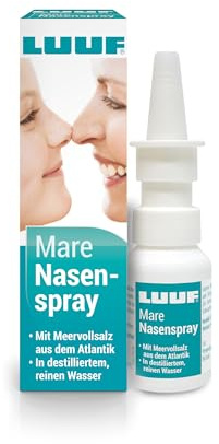 LUUF Mare Nasenspray mit Meersalz,Befeuchtung für die trockene Nase 20 ml | Isotone Meersalzlösung zur Nasenpflege, befeuchtet Schleimhaut, ohne Konservierungsstoffe, für Erwachsene & Kinder ab 2 J