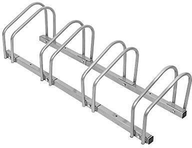 UISEBRT Fahrradständer Aufstellständer Fahrrad Ständer Metall Platzsparend,100x32x26cm (Für 4 Fahrräder)