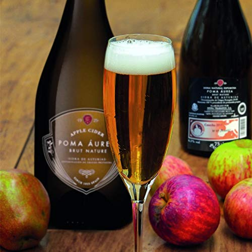 Poma Áurea - Sidra Brut Nature Espumosa - Pack 2x75 cl