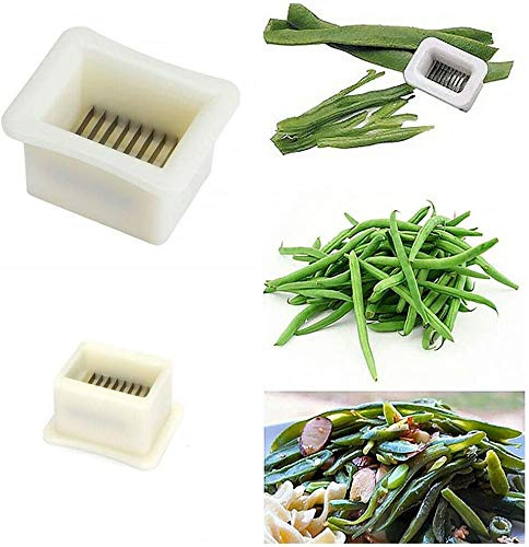 Vision4ever Runner Bean Slicer, Traditional Style Handy Tool String Remover, Bean Slicer with Stainless Steel Kitchen Tool - 5.5cm x 4cm x 3cm