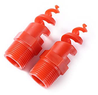 Gewächshaus-Micro-Tropfbewässerung Packung von 6 1/4 3/8 1/2 3/4 1 1 Außengewinde Kunststoffdüse, Zerstäubungsdüse, Turbine Hohlkegeldüse (Color : 3I8 inch)