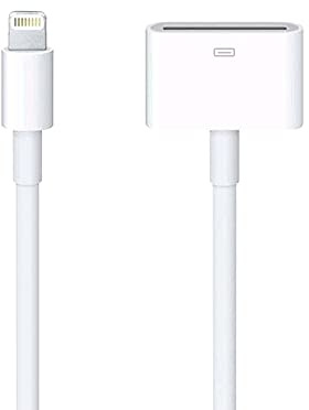 INCORIC Adaptateur Lightning vers 30 broches, câble de synchronisation de données pour iPhone 8 broches mâle vers adaptateur de sortie femelle 30 broches compatible iPhone 13/12/11/X/8/7/6/5/4S/4/3/3G