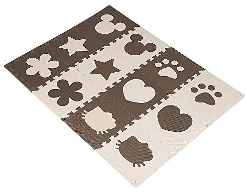 Kinder- und Baby-Fußmatten aus Schaumstoff, Puzzlematte aus Schaumstoff, 12/24/36/72 Teile, Spielmatte für Kinder, Puzzle, Schaumstoff, Herzmotiv (24 Stück)