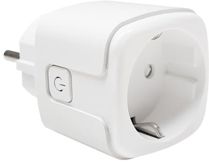 LED ATOMANT Enchufe Inteligente WiFi 16A, Medidor de Consumo, Programable con Temporizador y horarios, Control Remoto por APP Smart Life y Voz, Compatible con Alexa y Google Home