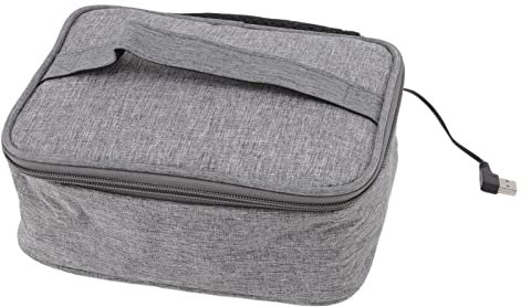 Xcello Forno Portatile, Portapranzo Scaldavivande Portatile con Riscaldamento USB, Piccoli Contenitori per Il Pranzo Riscaldati a Microonde in Tessuto Oxford Versatile per Viaggi in Ufficio Adulti
