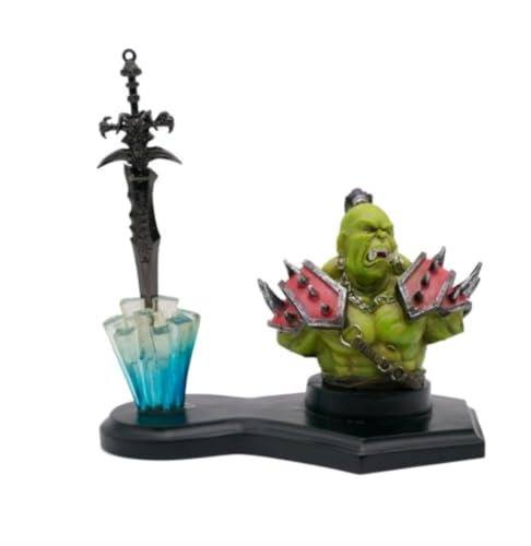 WOW Orc Brieföffner und Beschwerer - kleines Schwert - Schwertminiatur - Schreibtisch Gadget - Paper Knife - Messer festehende Klinge