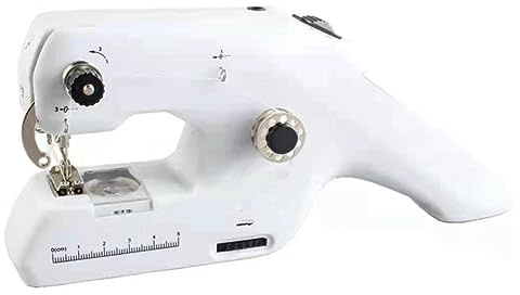 NERTOEE MáQuina de Coser AutomáTica de Mano, Mini MáQuina de Coser PortáTil MáQuina de Coser InaláMbrica para Adultos DIY Herramienta de Costura C