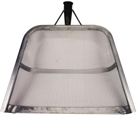 GOSIA Pelle de Sol de Jardinage Tamis à Cacahuètes en Métal Pelle de Sol Filtre Agricole Tamis Pelle de Sol Filtre Agricole (4MM)