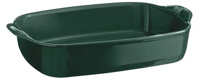 Emile Henry Plat Rectangulaire Ultime – Pour 6 à 8 Personnes – Céramique Haute Résistance – Cuisson Homogène et Service du Four à la Table – Coloris Cèdre – Fabriqué en France