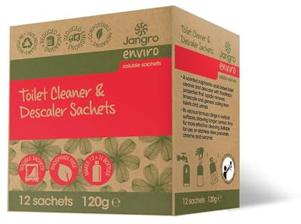 J Enviro Toilet Cleaner & Descaler Sachets for 1L Bottles - 12 Sachets
