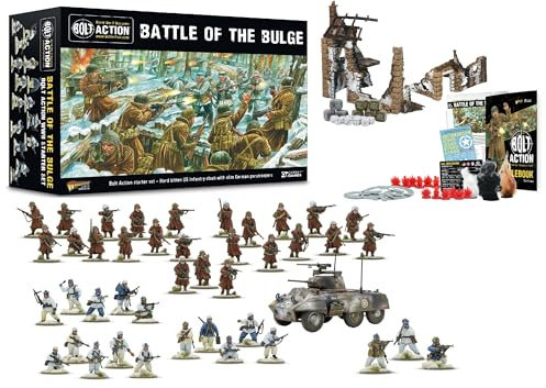 Warlord Games Battle of The Bulge – Bolt Action Troisième édition Starter Set Un Jeu de stratégie de 28 mm pour 2 Joueurs ou Plus utilisant des Figurines