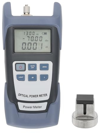 PATIKIL 650nm Fiber Optical Tester, Optical Power Meter Visual Fault Locator Fiber Light Meter with 2.5mm SC FC Connector Test Equipment for Network Testing Tools