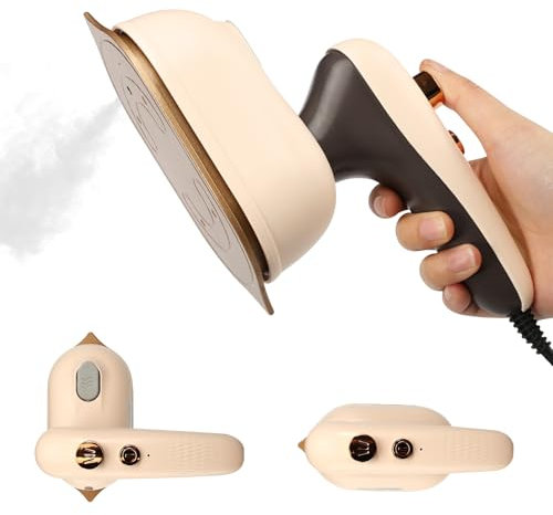 Travel Iron 25W 2 in 1 Handheld Steamer With 180° Rotating Handle for Dry and Wet Ironing - Portable for Home, Business, Travel