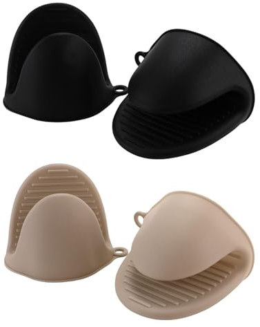 NIDHFG 4 Pieces Silicone Thermal Insulation Clips, Baking Accessories, Kitchen Tools, Mini Oven Gloves, High Temperature Resistant Gloves.