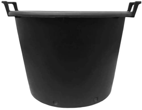 Muddy Hands 160 Litre Extra Large Heavy Duty Large Plastic Plant Pot with Handles Outdoor Garden Vegetable Salad Flower Tree Shrub Planter Container