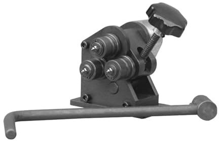 Cintreuse de tubes, Machine à rouler manuelle PR-3, outils de cintra à entraînement par engrenas à trois rouleaux, cintreuse de tubes à manivelle en acier inoxydable de petite taille 32 mm,Puissante