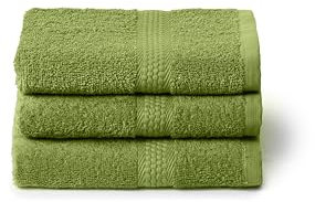 Caleffi Juego de Toallas de baño pequeñas 3X, 40 x 60 cm, algodón 100% Suave y Absorbente para baño, Cara y Uso Diario, Toallas Bidet, Toalla de Invitados Resistente a los Lavados