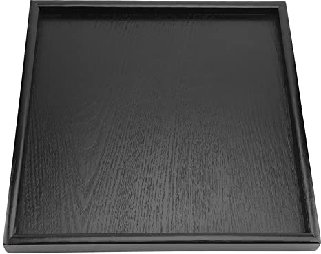 UPALDHOU Comidas de Bocadillos de café de té Servir una Bandeja de Madera Ecológica Suave Surfule Saveuded Fácil de Contener para Cafeterías de Restaurantes (30 * 30)