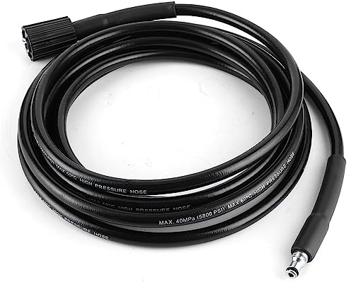 ZAICOLER Manguera de Lavado a Presión M22 de 40 Mpa, Tubo de Extensión de Tubo de Goma de Alta Limpieza para Lavado a Presión, Apto para Máquinas de la Serie 5, Negro, 4 Longitudes (10m)