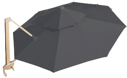 Generico Telo di Ricambio per Ombrellone Decentrato da Giardino da 300 cm, 8 Stecche 2 Livelli Copertura Ricambio Ombrellone per Terrazza