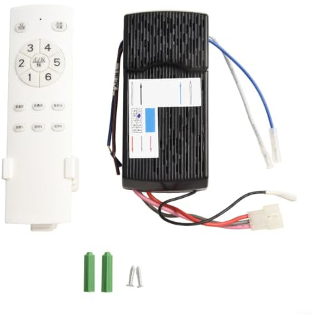 Ventilatore da soffitto telecomando Set 433MHz per motore DC con dimmer e timer - Controllo della luce universale per soggiorno camera da letto