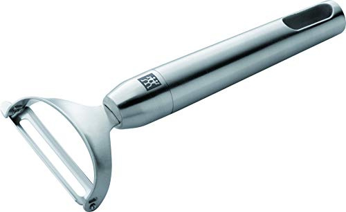 Zwilling 375010000 Twin Pure steel Pendelschäler, Satinierter Edelstahl, spülmaschinengeeignet, 165 mm