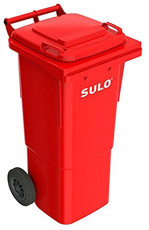 Sulo – Contenedor 2 Cilindro de contenedor de basura MGB 60, volumen 60 L – Rojo