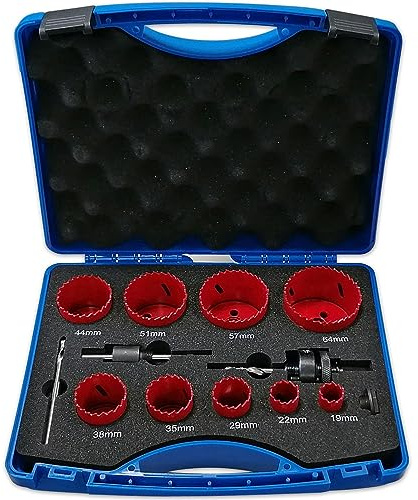 SCIE CLOCHE BI-METAL COFFRET DE 12 PIECES