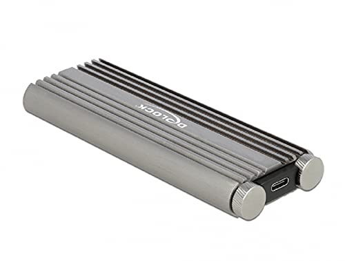 Delock Externes Gehäuse für M.2 NVMe PCIe SSD mit SuperSpeed USB 20 Gbps (USB 3.2 Gen 2x2) USB Type-C Buchse - werkzeugfrei