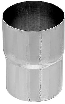 ZAMBELLI Fallrohr Verbinder DN80 / 80mm Silber Stahl verzinkt | Ablaufrohrverbinder, Korrosionsschutz, einfache Montage, ohne ausweiten