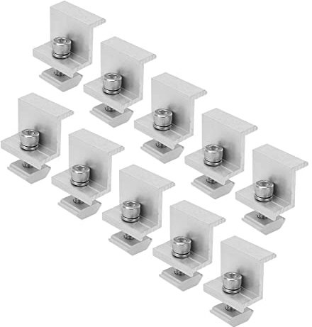PV-Erdungs-Endklemmen, Z-Halterungen FüR die Solarmontage, Leicht, 10 StüCk FüR die Panel-Installation (30mm)