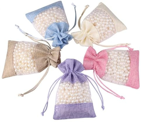 teile/los Kordelzug Organzabeutel Natürliche Sackleinen Geschenkbeutel Kombination Flachs Schmuck Verpackung Hochzeit Süßigkeit Taschen-mix,13x18cm,5pcs