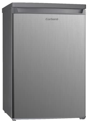 Corberó – Frigorífico 1 Puerta | CF1PH8554X | 109L | Congelador Integrado | Estantes de Cristal | Crisper para Verduras | Iluminación Interior | 40 dB | Eficiencia Energética F | Inox