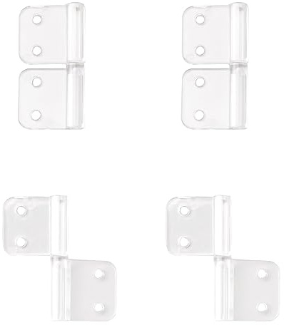INCREWAY - Bisagras de plástico transparente extraíbles y ajustables de 360 grados para piano, manualidades, muebles