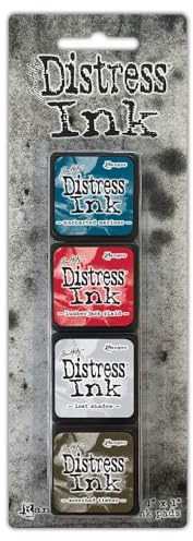Ranger Ink - Tim Holtz – Distress Ink Pads – Mini-Tinten-Set – 18 TDPK82002 Januar 2024 Release mit verbranntem Holz