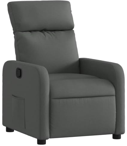 vidaXL Relaxsessel Dunkelgrau Stoff