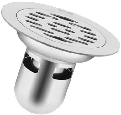 Scarico rotondo per pavimento doccia, in acciaio inox, filtro per pavimento rotondo, antiodore, facile da installare