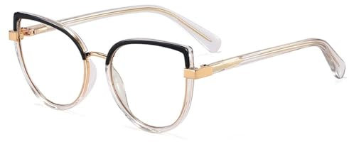 WNCKSQ blocking glasses female colorful gradient fashion glasses frame women clear lens accessories pink green,black clear frame,1